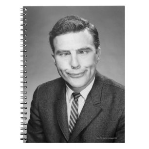 Man Making Face Notebook
