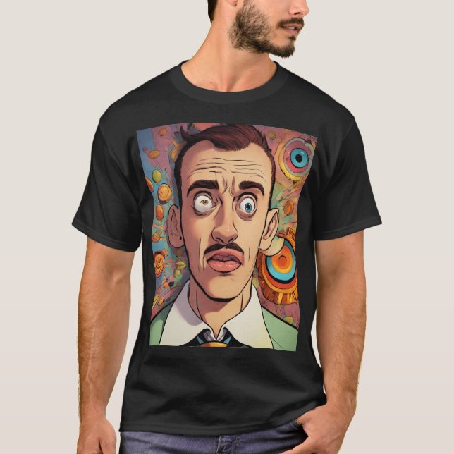 MAN_MANUAL HYPNOTIZED MAN PRINTED T-SHIRT  (Front)