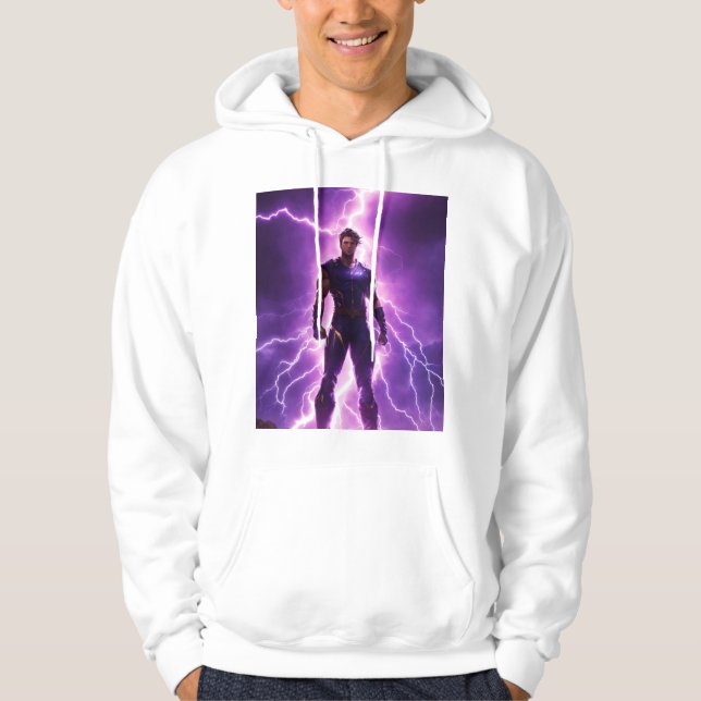 MAN_MANUAL SUPER HERO T-SHIRT HOODIE (Front)