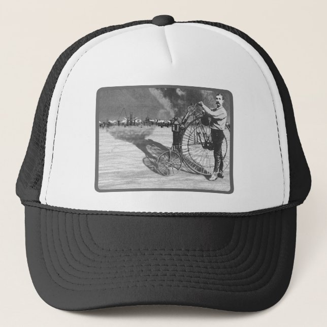 Man Meets Bicycle Trucker Hat (Front)