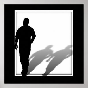 Man Missing Man Silhouette Poster