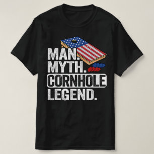 Man Myth Legend Cornhole USA Dad T-Shirt