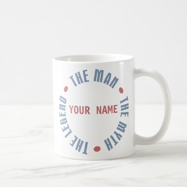 Man Myth Legend Customisable Coffee Mug (Right)
