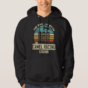 Man Myth Legend Dad Camel Racing Amazing Jockey Hoodie