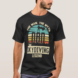Man Myth Legend Dad Skydiving T-Shirt