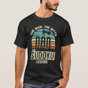 Man Myth Legend Dad Sudoku T-Shirt