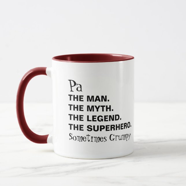 Man Myth Legend Funny Pa Coffee Mug (Left)