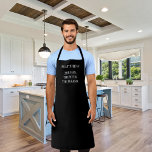 Man myth legend name fun apron<br><div class="desc">Personalise and add a name. Text: The Man,  The Myth,  The Legend.  White text.</div>