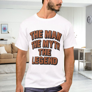 Man myth legend name fun brick wall T-Shirt
