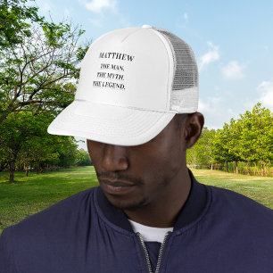 Man myth legend name fun trucker hat