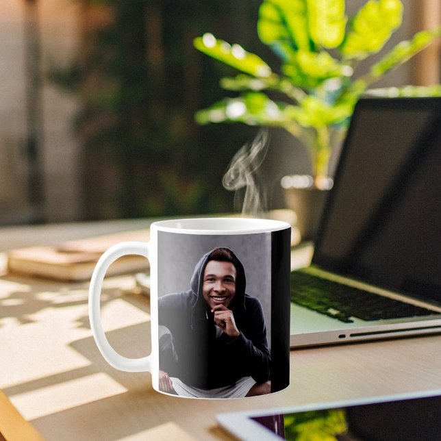 Man myth legend photo black white coffee mug (Creator Uploaded)