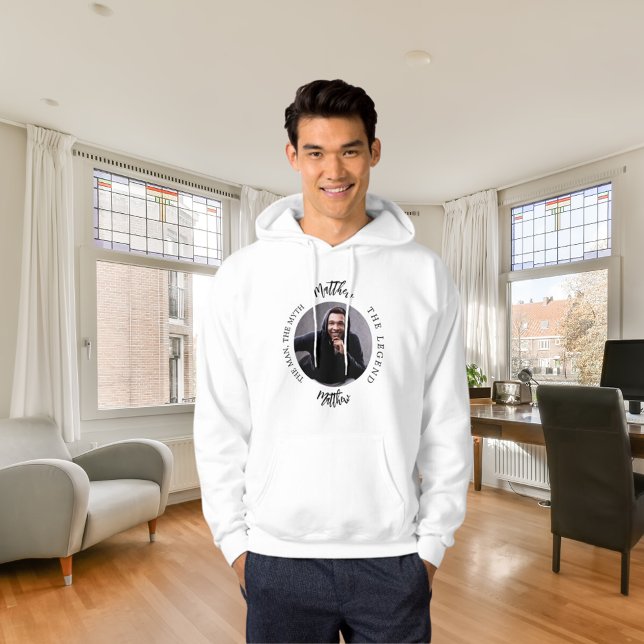 Man myth legend photo name hoodie (Creator Uploaded)