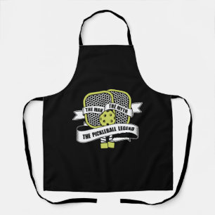Man Myth Pickleball Legend Team Coach Player Pro Apron