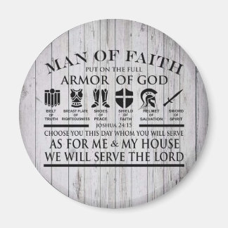 Man Of Faith Armour of god Magnet