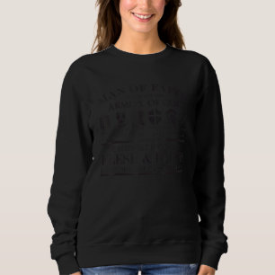 Man Of Faith Rooted In Christian Jesus Faith God Sweatshirt