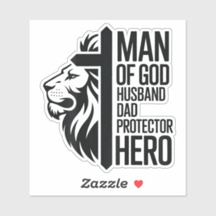 Man Of God Husband Dad Protector Hero Christian