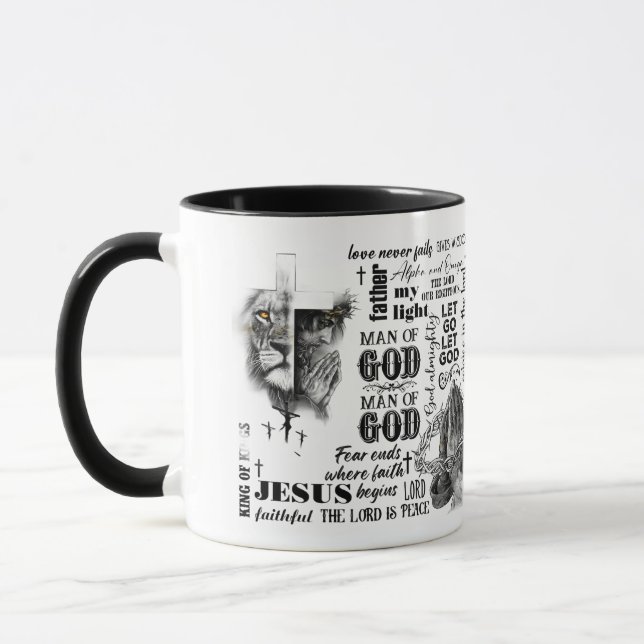 Man of God Religious Christian Mug (Left)
