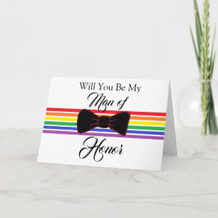 Man of Honour Proposal Wedding Party Card