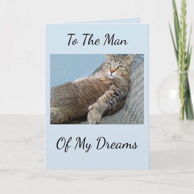 Man Of My Dreams Birthday Card (Front)