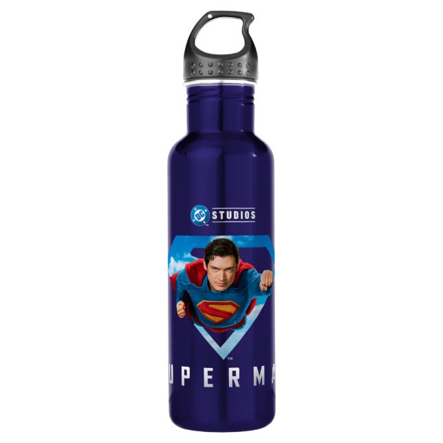 Man of Steel in Flight 710 Ml Water Bottle (Front)