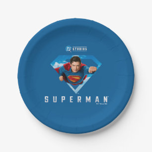 Man of Steel in Flight Paper Plate