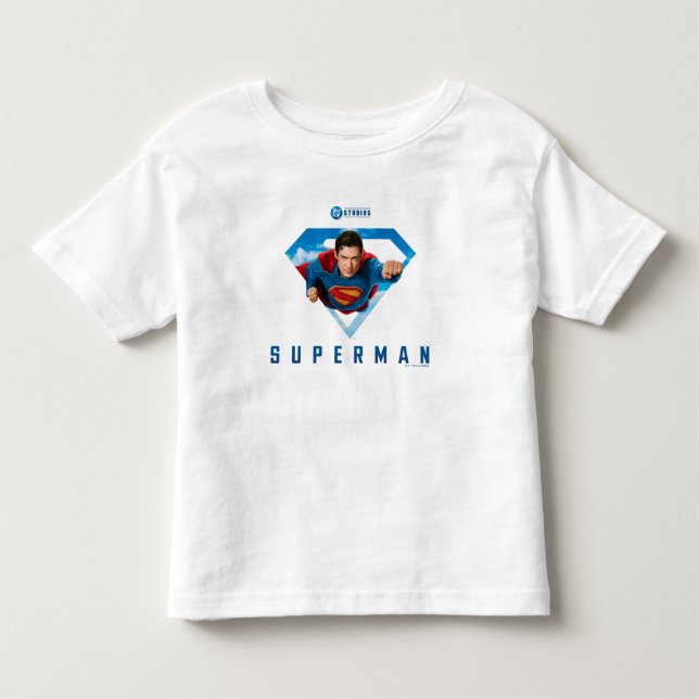 Man of Steel in Flight Toddler T-Shirt (Front)