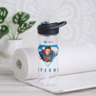 Man of Steel in Flight Water Bottle