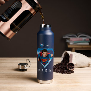 Man of Steel in Flight Water Bottle