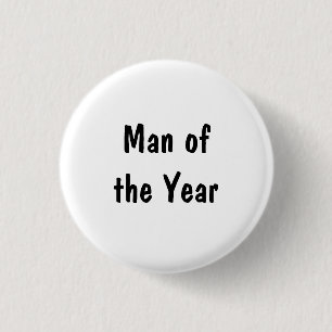 Man of the Year 3 Cm Round Badge