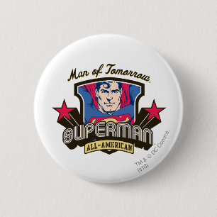 Man of Tomorrow 6 Cm Round Badge