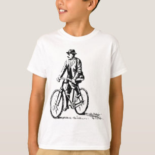 Man on a Bike - Black T-Shirt