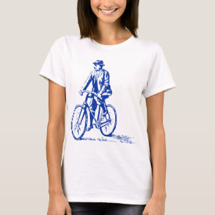 Man on a Bike - Navy T-Shirt