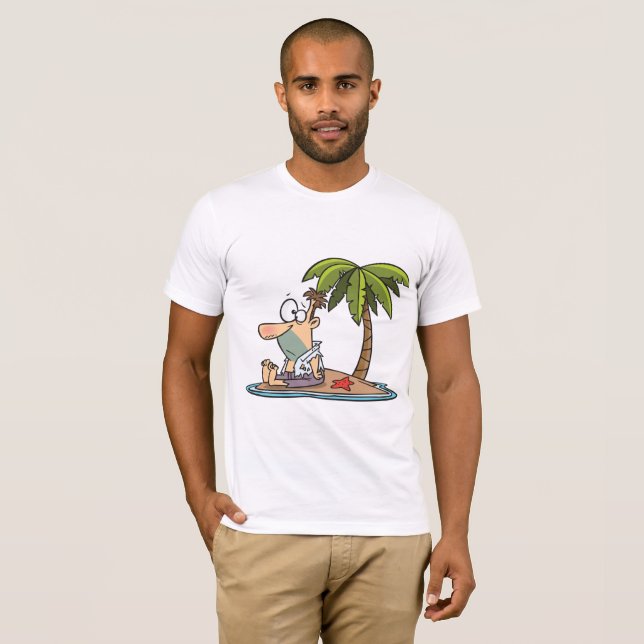 Man On A Deserted Island Mens T-Shirt (Front Full)