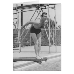 Man on Diving Board