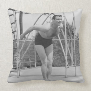 Man on Diving Board Cushion