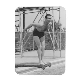 Man on Diving Board Magnet