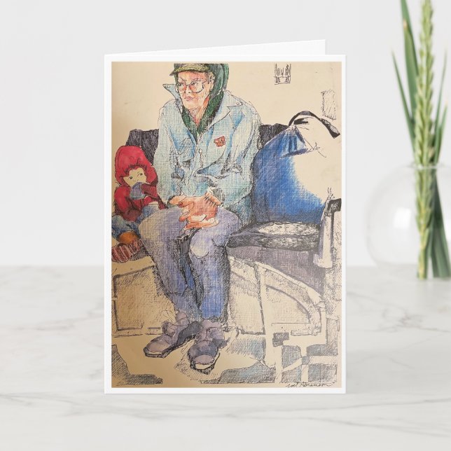 Man On the Bus  Card (Front)