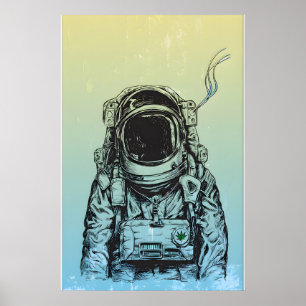 Man on the Moon Inspired Original Print Design