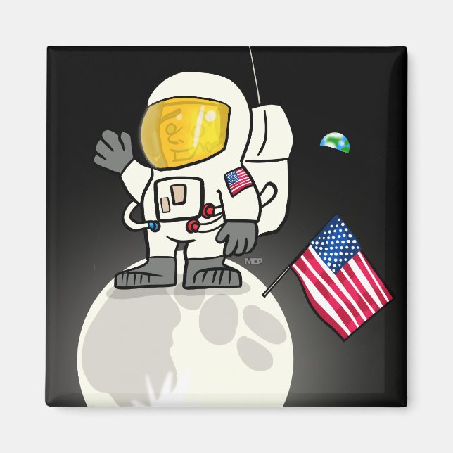 Man on the Moon Magnet (Front)