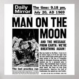 Man on the moon poster
