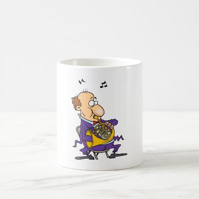 Man Playing A French Horn Coffee Mug (Creator Uploaded)