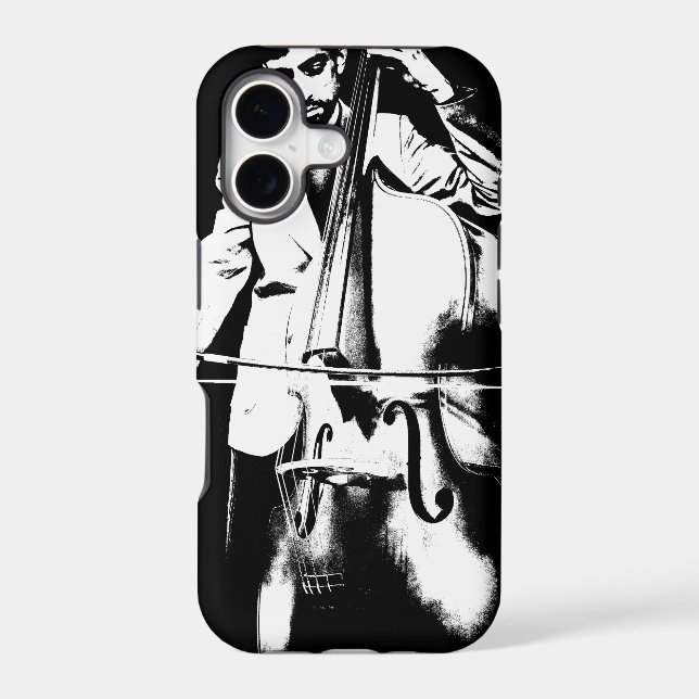Man Playing contrabass (Back)