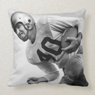 Man Playing Football 3 Cushion