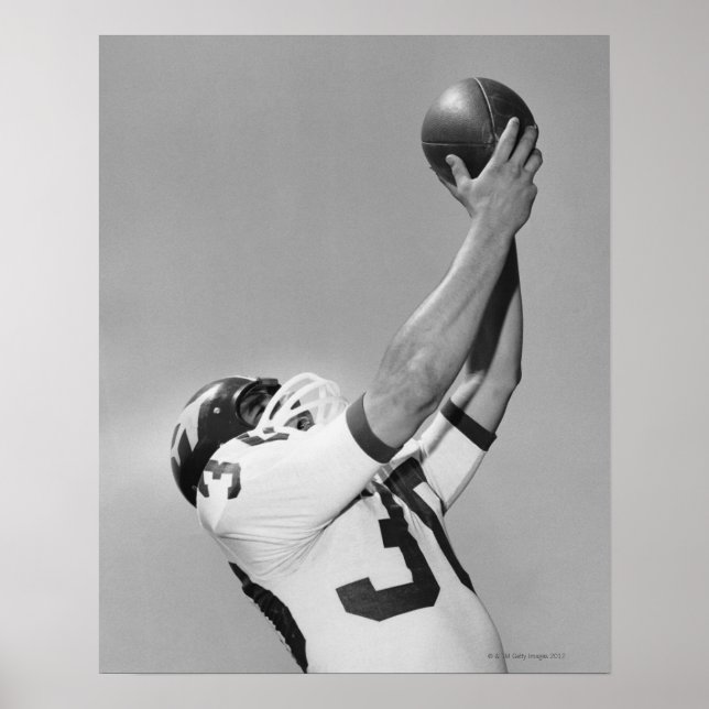 Man Playing Football Poster (Front)