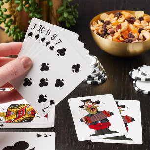 Man Playing The Accordion Cards
