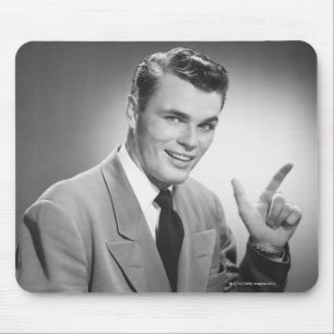 Man Pointing 2 Mouse Pad
