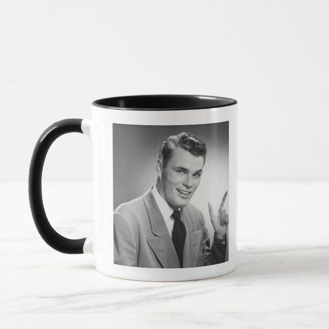 Man Pointing 2 Mug (Left)