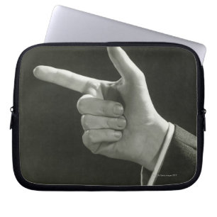 Man Pointing Laptop Sleeve