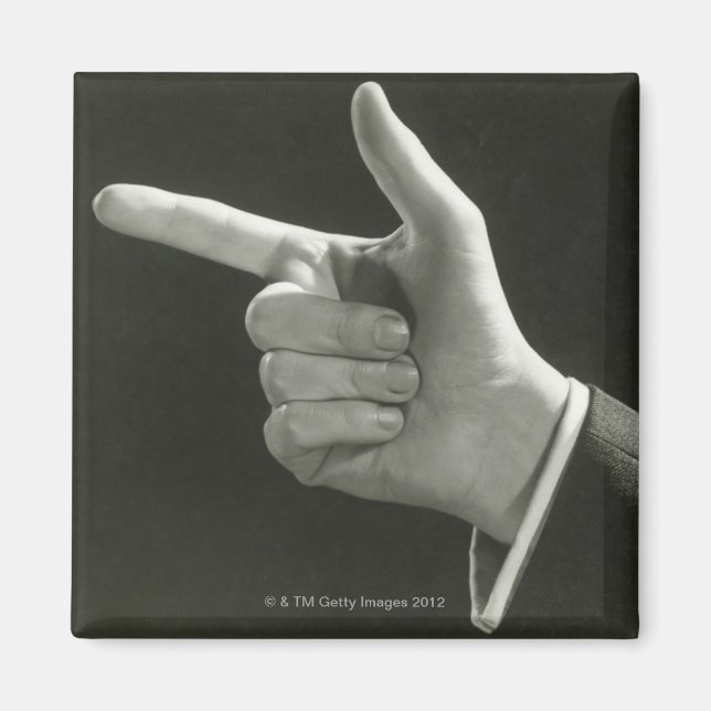 Man Pointing Magnet (Front)