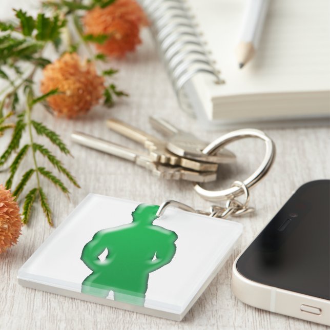 Man Posing Key Chain (Front Right)